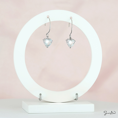 Aura-hjärta örhängen