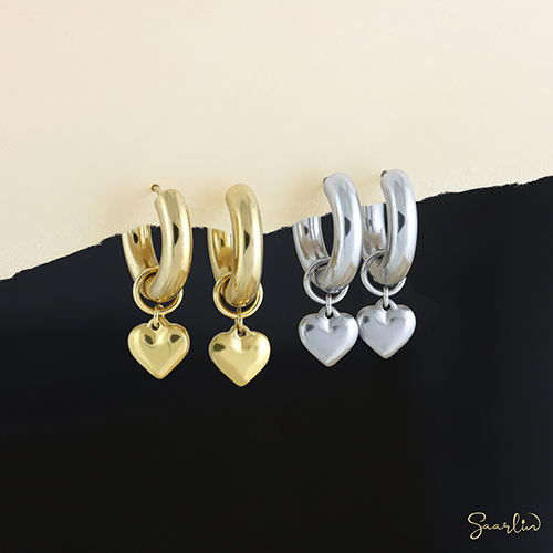 Aurora-earrings Heart (chunky)