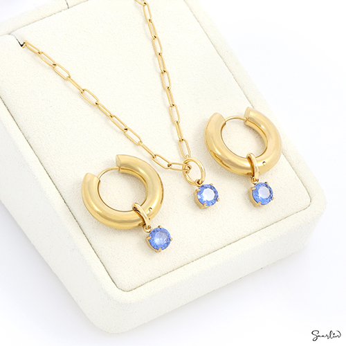 MySaarlin-necklace and earrings with charms