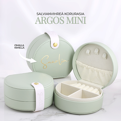 Sage green jewellery box